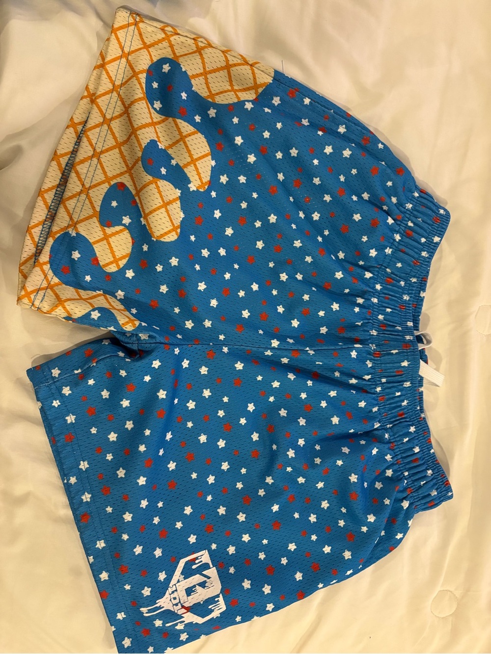 Baseball Lifestyle 101 Men's Athletic Shorts with Star Print